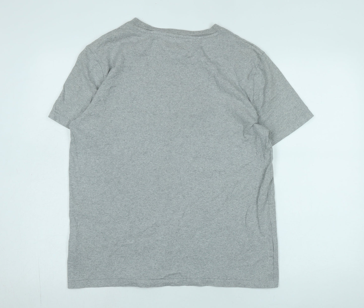 Tommy Jeans Unisex Grey T-Shirt Size L Basic Casual
