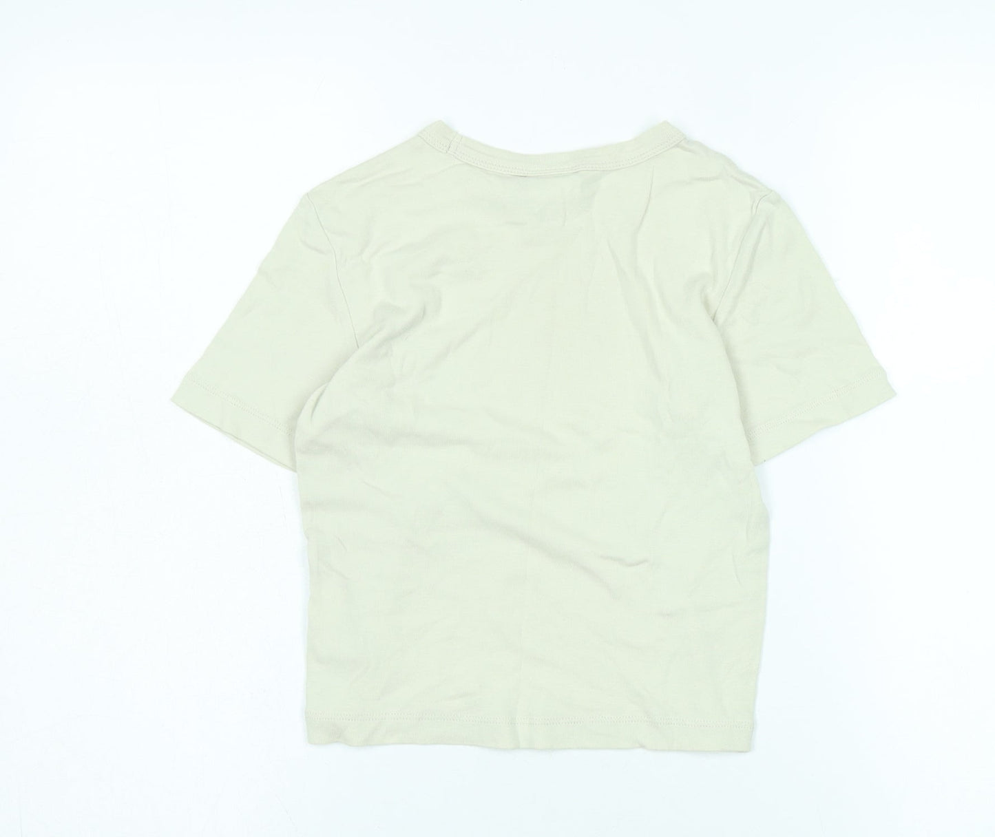 Champion Boys Ivory Short Sleeve Basic T-Shirt Size S