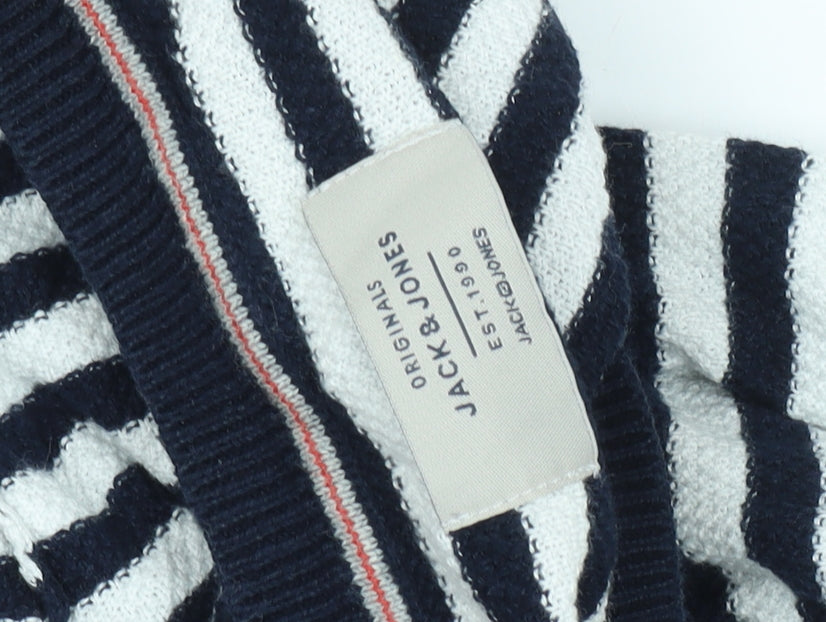 Jack & Jones Unisex Striped Pullover Jumper M