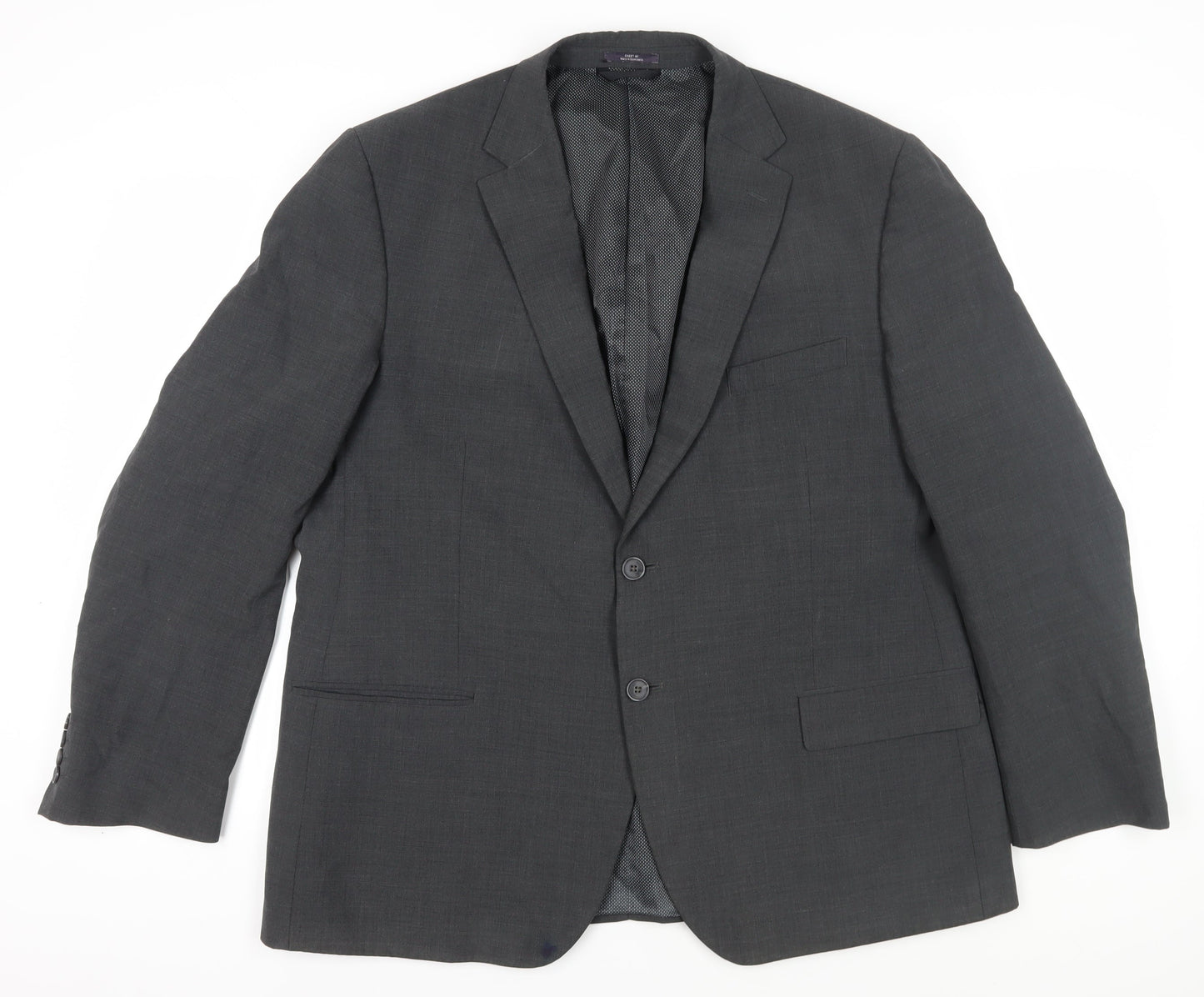 Marks and Spencer Men's Black Blazer, Size UK 40, Wool Blend