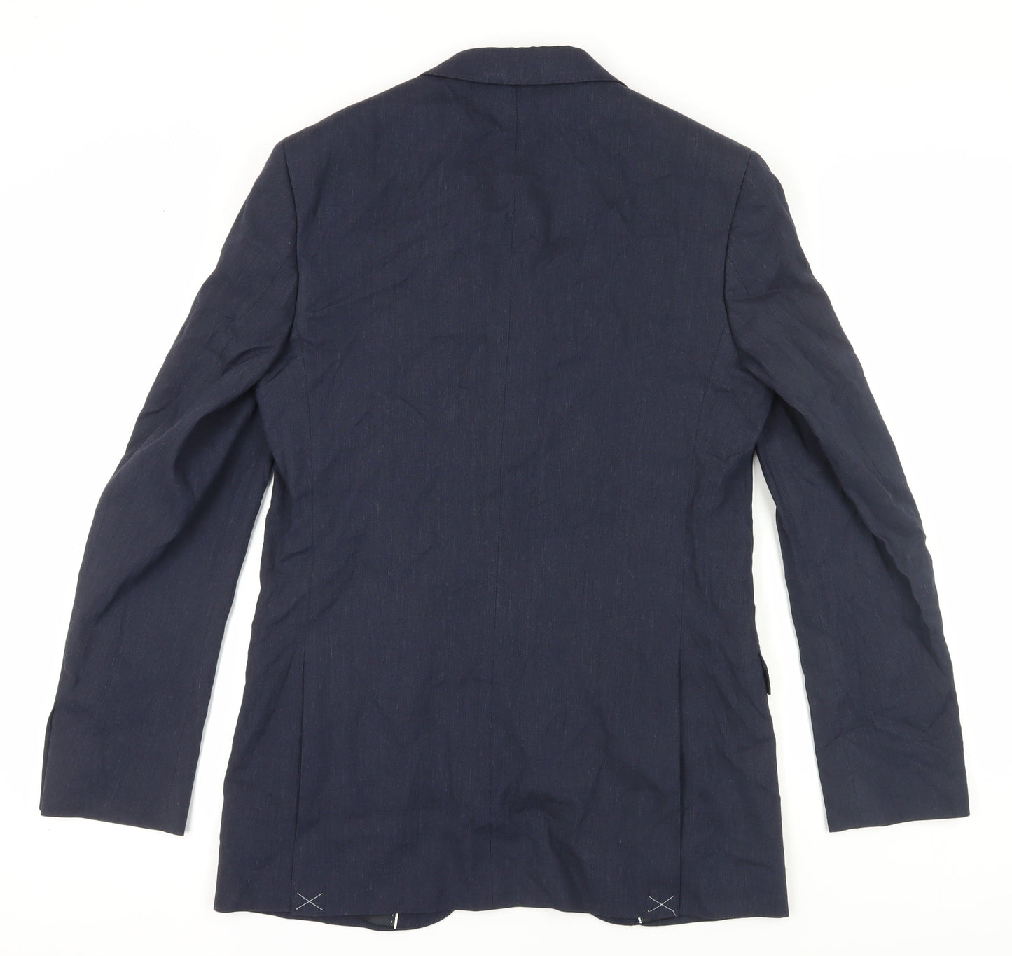 Marks and Spencer Men's Blue Blazer, 38, Long, Regular Fit