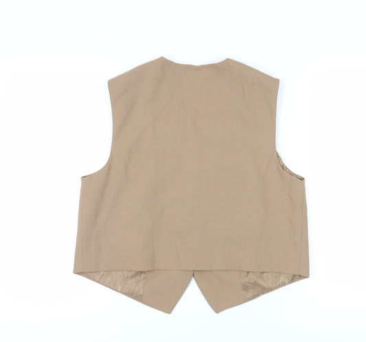 Marks and Spencer Women's Beige Regular Fit Waistcoat Suit