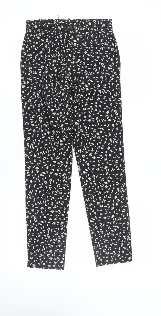 Marks and Spencer Women Black Cropped Trousers Size 8