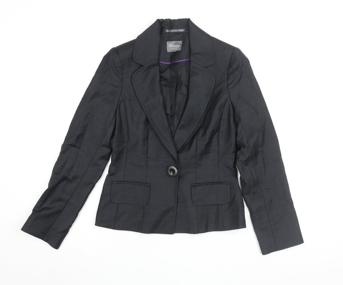 TM Lewin Women's Black Suit Jacket Size 10 Business