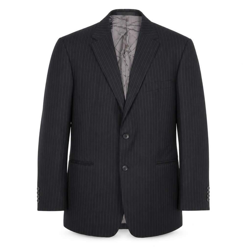 Marks and Spencer Men's Black Striped Blazer 44R