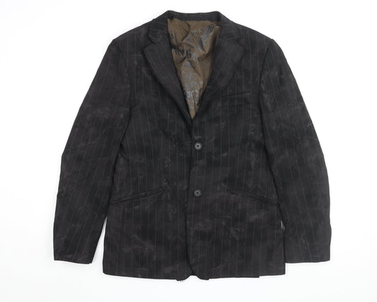 River Island Men's Brown Striped Blazer S