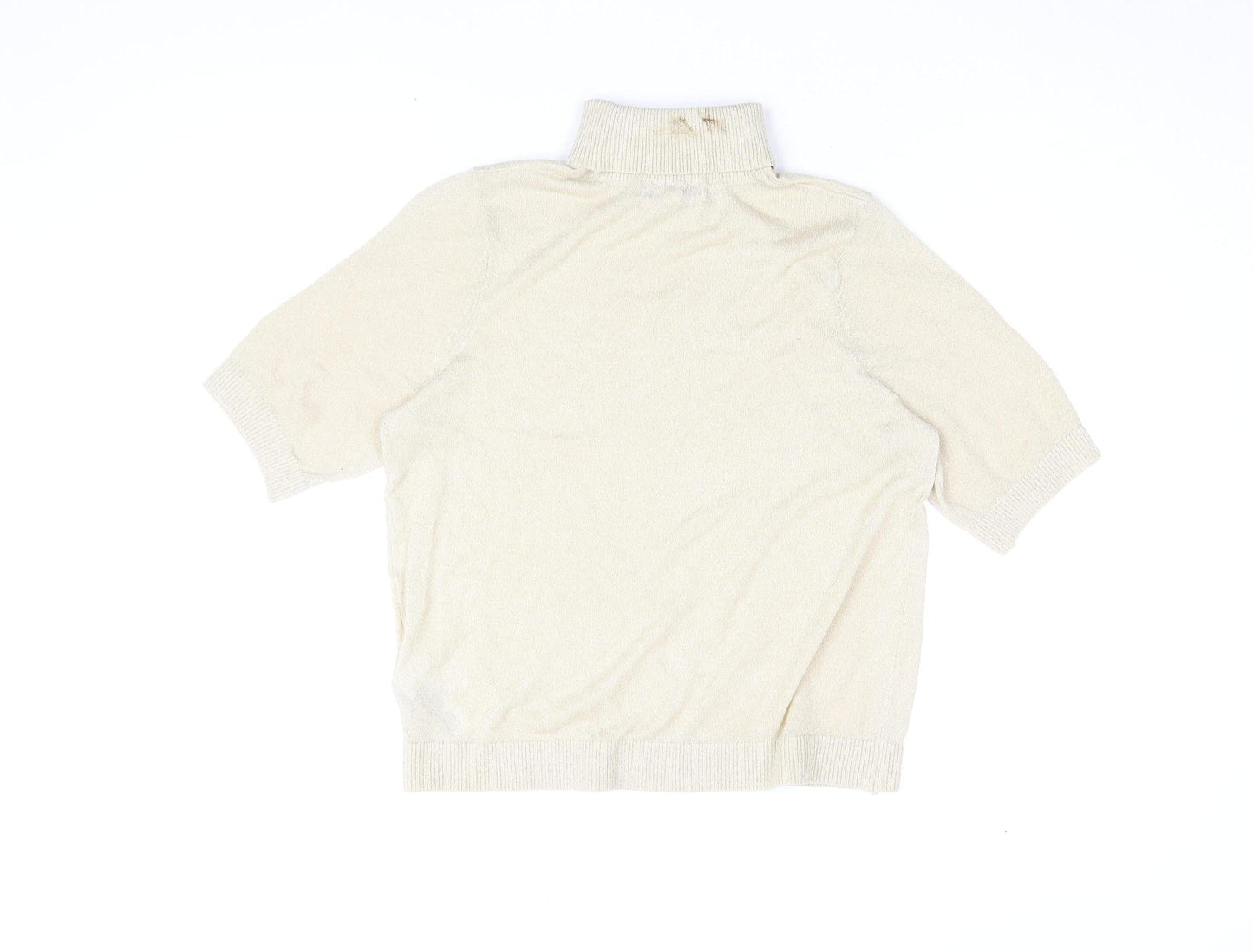 Marks and Spencer Women's Gold Roll Neck Sweater