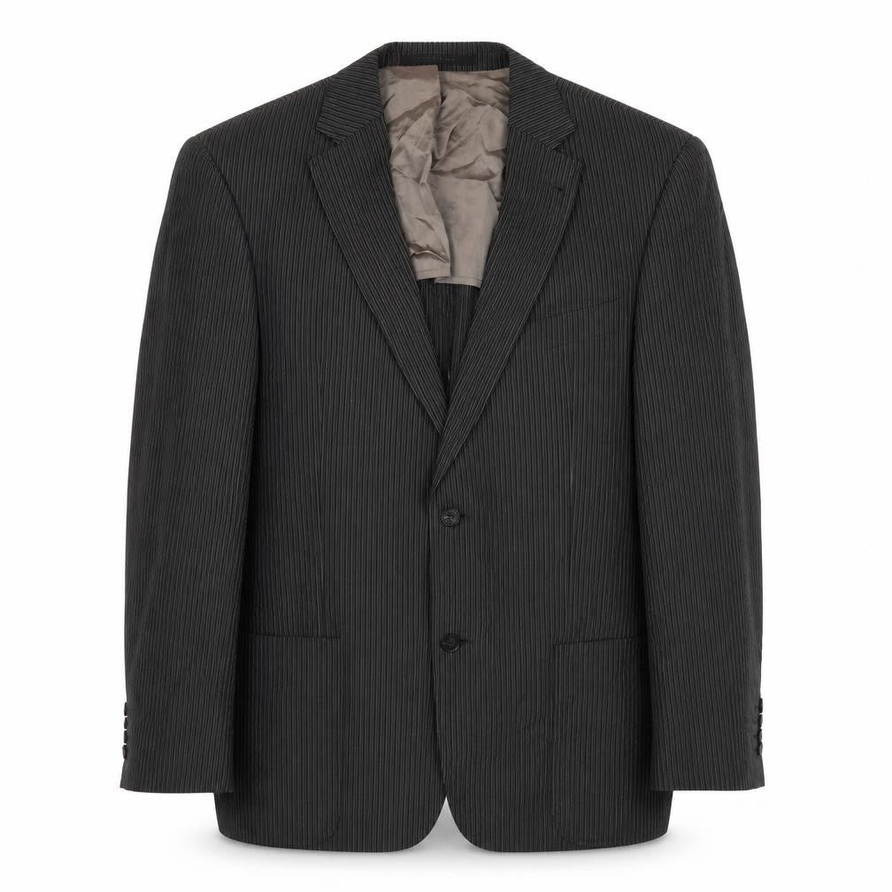 Strellson Men's Black Pinstripe Blazer 48R Business