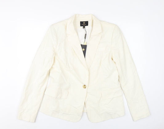 Massimo Fabbro Women's Ivory Blazer Size 14