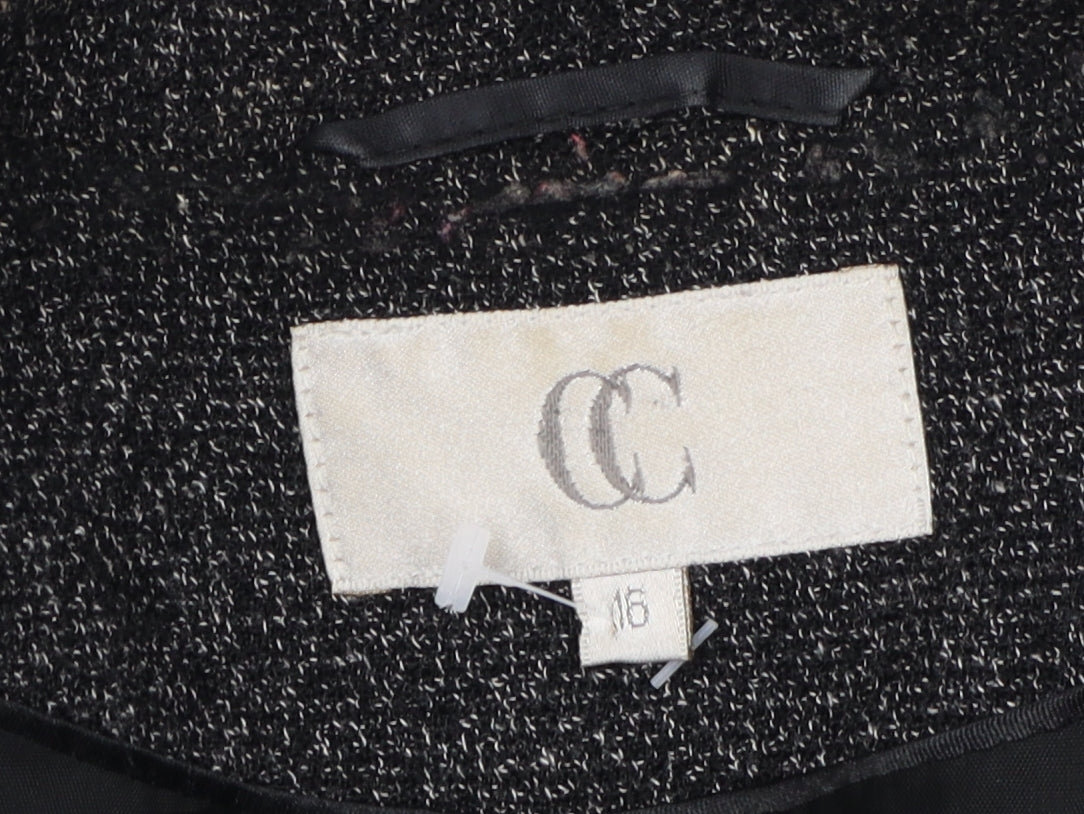 CC Women's Black Blazer Size 16 Business Jacket