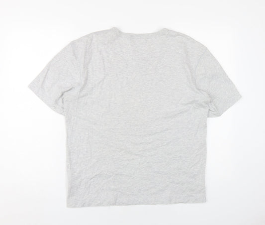 Adidas Unisex Grey T-Shirt M Crew Neck Casual