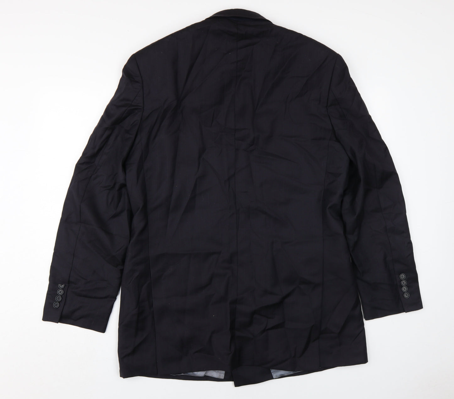 Marks and Spencer Men's Black Double-Breasted Blazer 40L