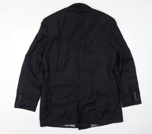 Marks and Spencer Men's Black Double-Breasted Blazer 40L