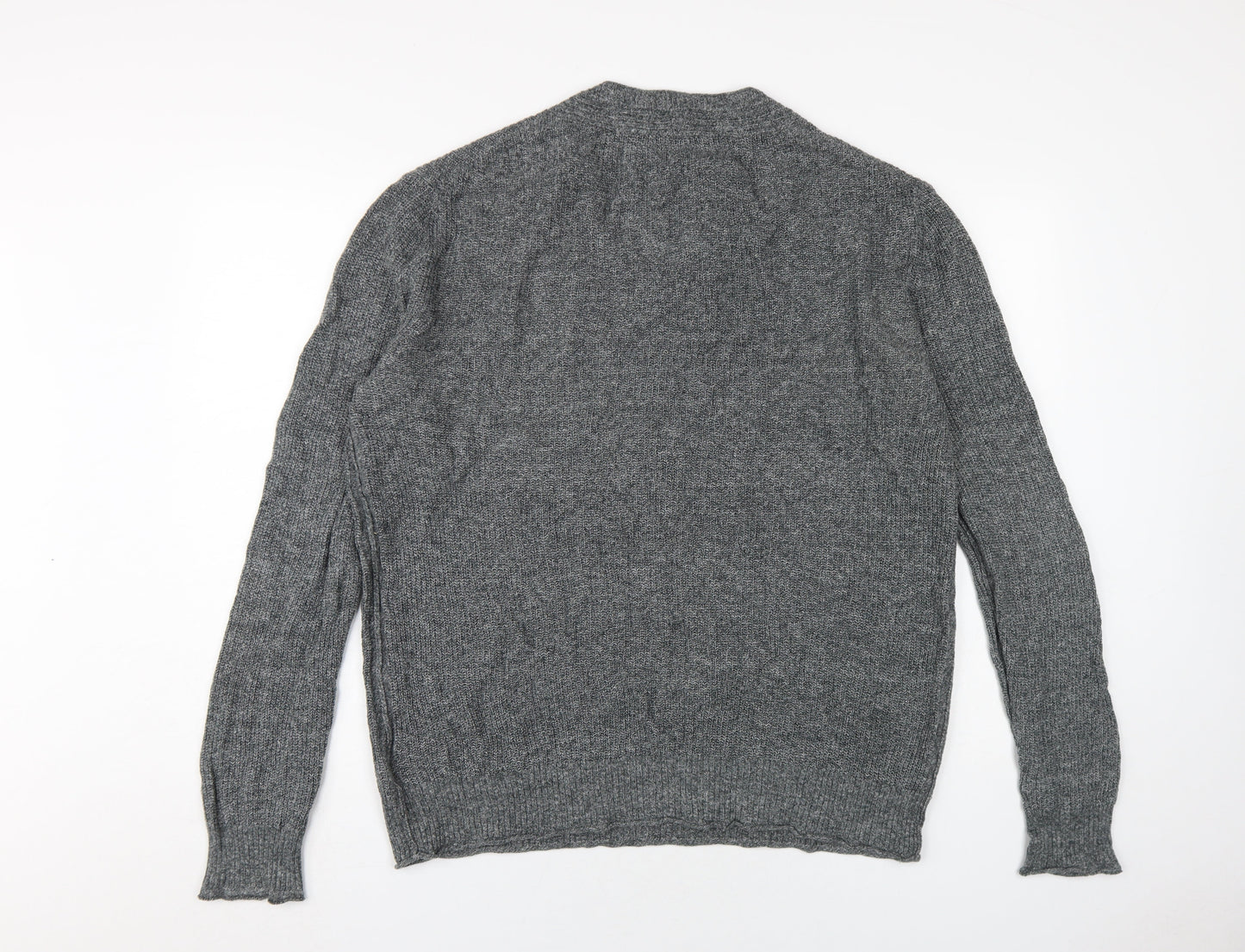 Gap Men's Grey V-Neck Pullover Jumper XL