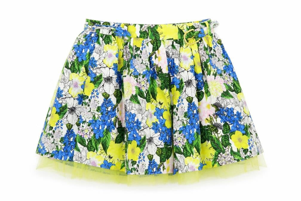 River Island Women's Floral Pleated Skirt, Size 12