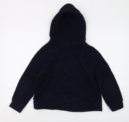 Gap Kids Blue Fleece Hoodie Pullover Boys 8 Years