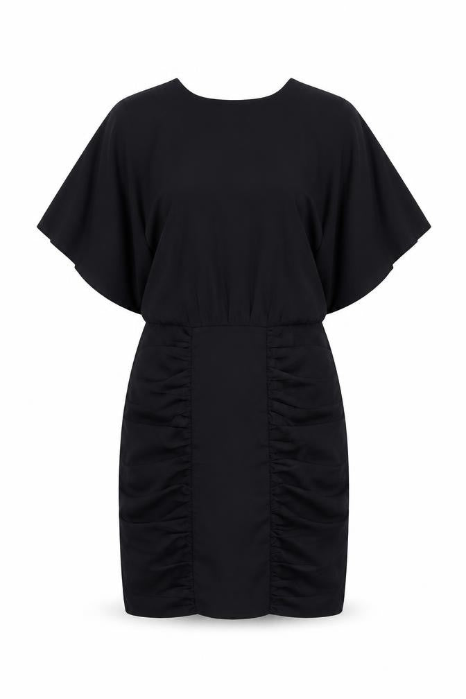 Pied A Terre Women's Black Silk Cotton Dress UK 8