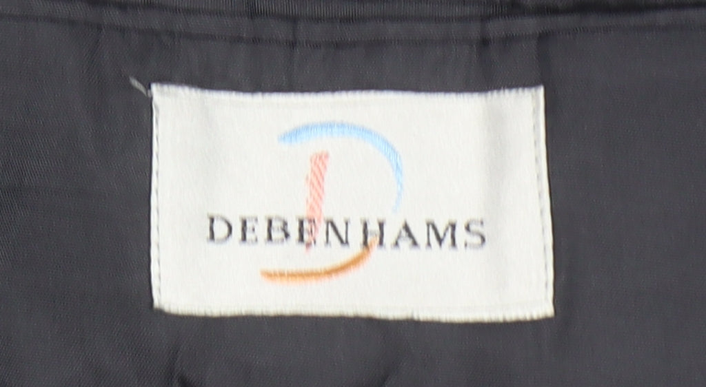 Debenhams Grey Pinstripe Double-Breasted Blazer 42L