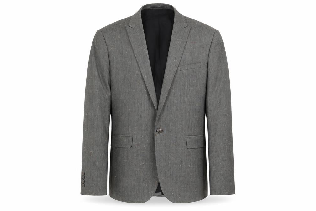 Front view of ASOS Men's Grey Blazer 42 - Stylish Casual Wear
