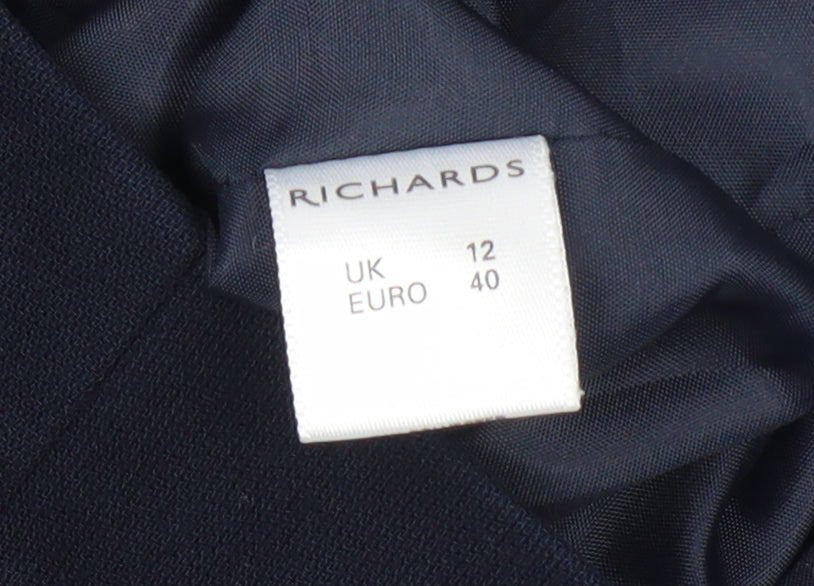 Richards Women's Blue Suit Jacket Size 12 Classic Fit