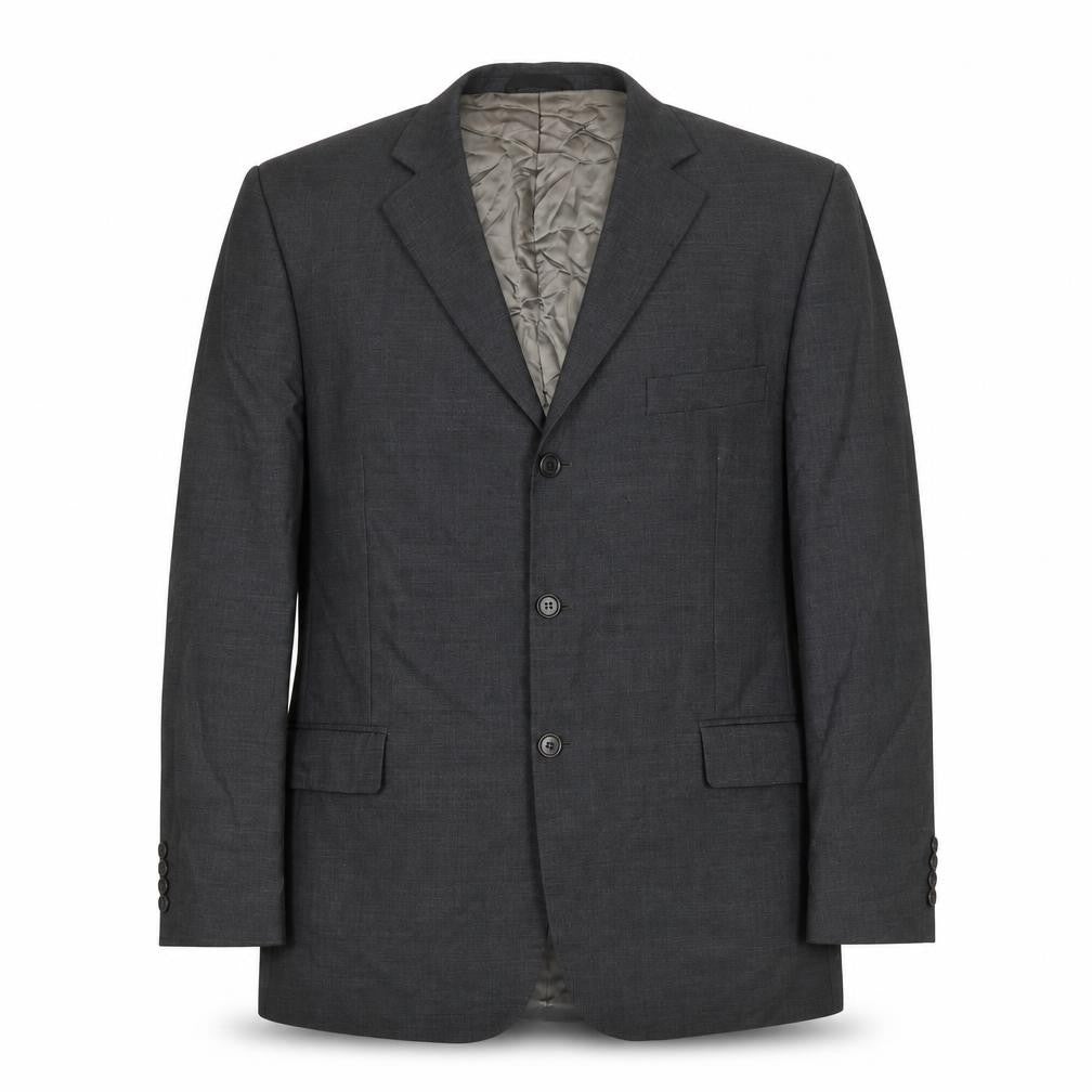 Marks and Spencer Men's Grey Suit Jacket, 46R Wool