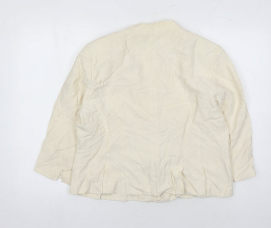 Rita Taylor Women's Ivory Blazer, Size 16, Formal