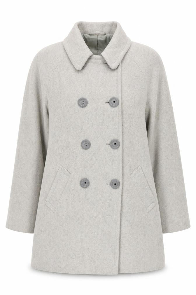 Womens UK Size 16 Regular Cotswold Collections Grey Wool Blend Coat
