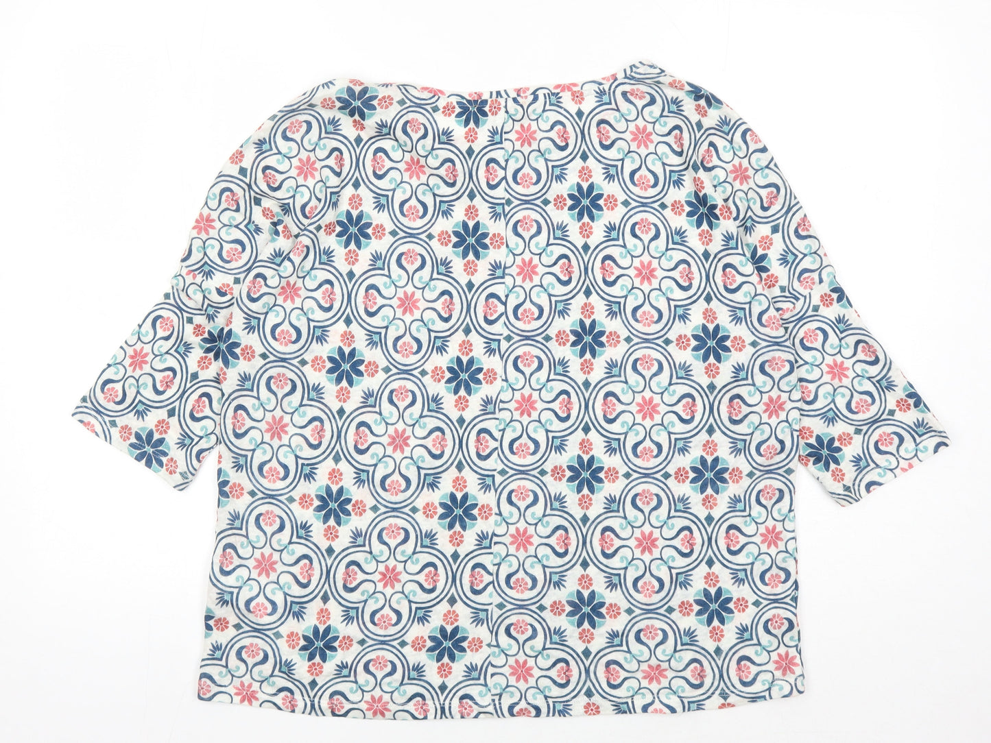 Phase Eight Women's Multicoloured Cropped Blouse, Size 12