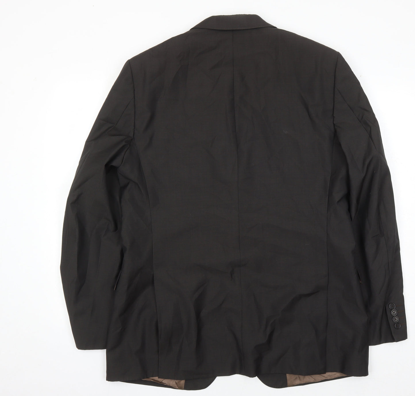 Nigel Hall Men's Black Wool Blazer Size 44 Regular Fit