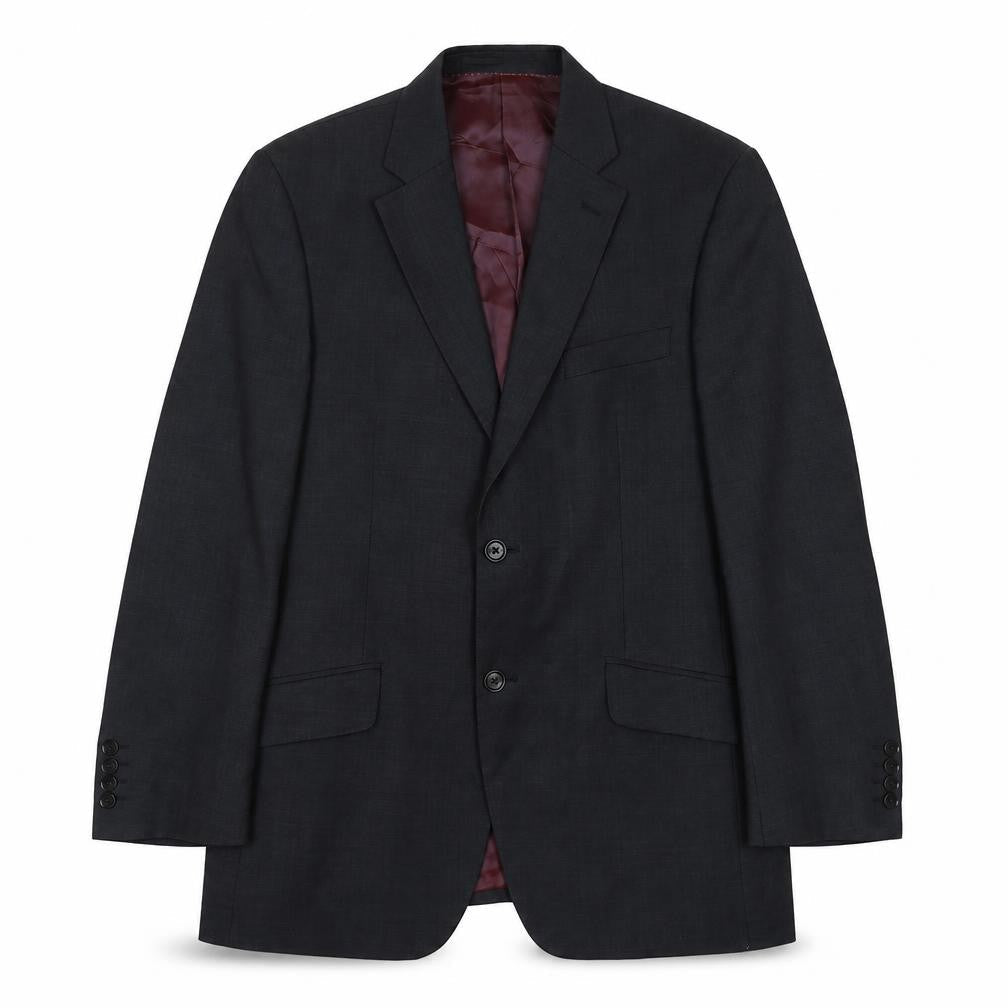 Mens 40 Chest Regular Austin Reed Black Two-Button Blazer