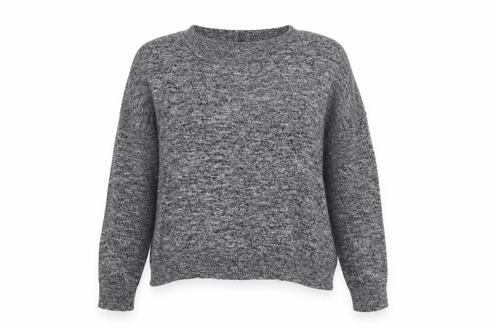 Bershka Womens Grey Cotton Pullover Jumper M