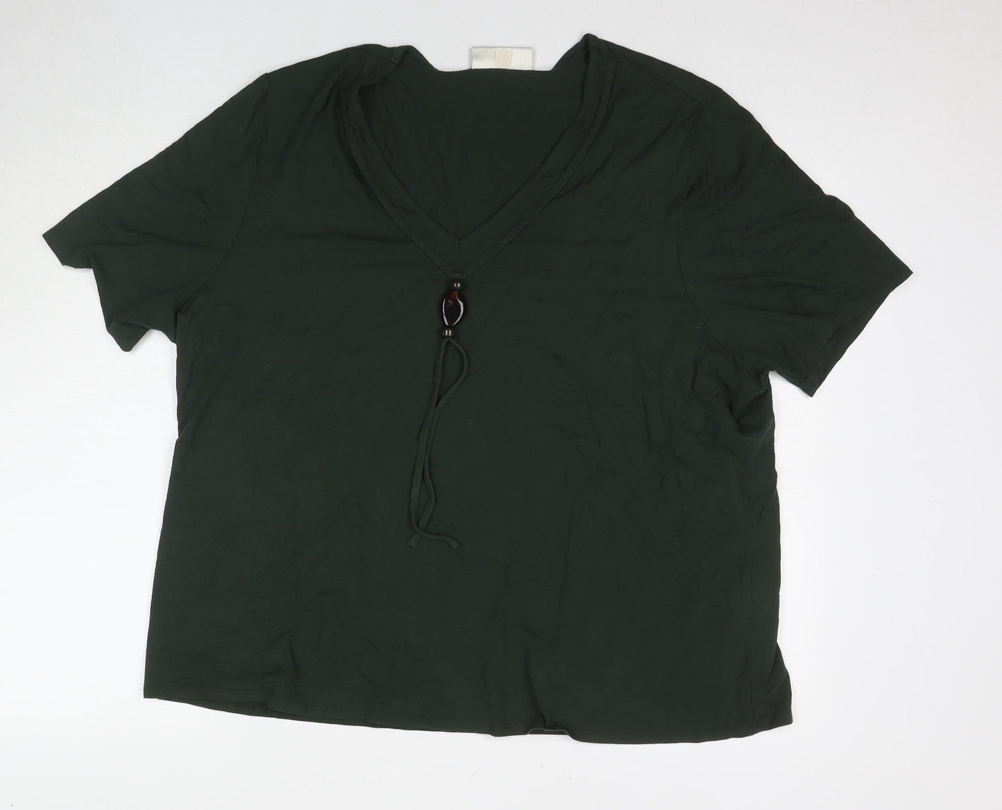 Ann Harvey Women's Green Short Sleeve Jersey T-Shirt