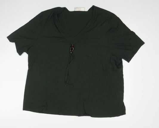 Ann Harvey Women's Green Short Sleeve Jersey T-Shirt
