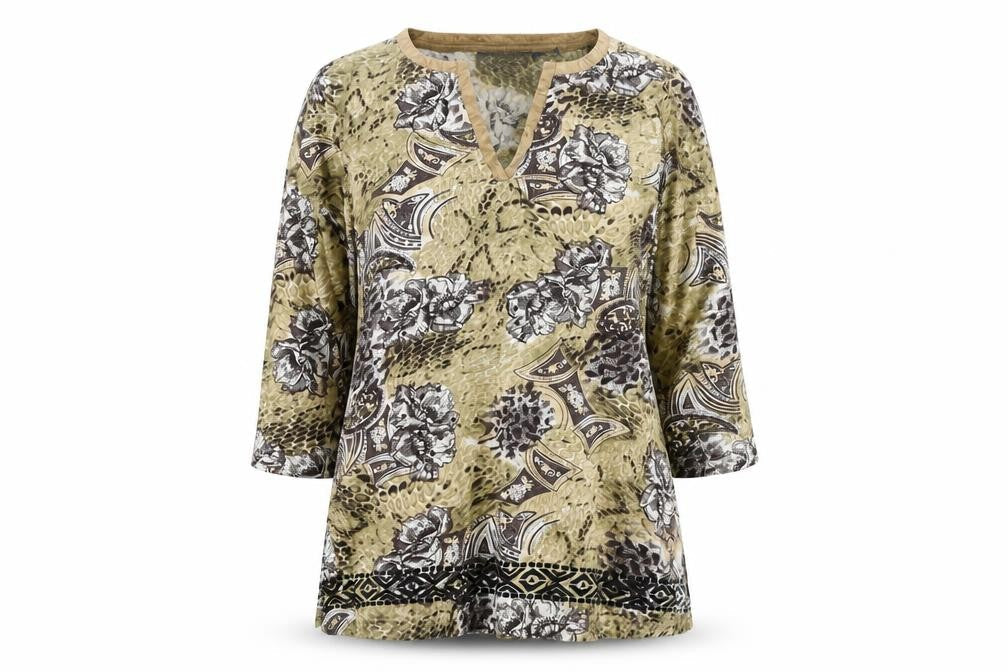 Artocapes Women's Multicoloured Floral T-Shirt M