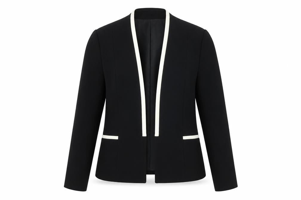 John Lewis Womens Black Shawl Lapel Suit Jacket Size 12