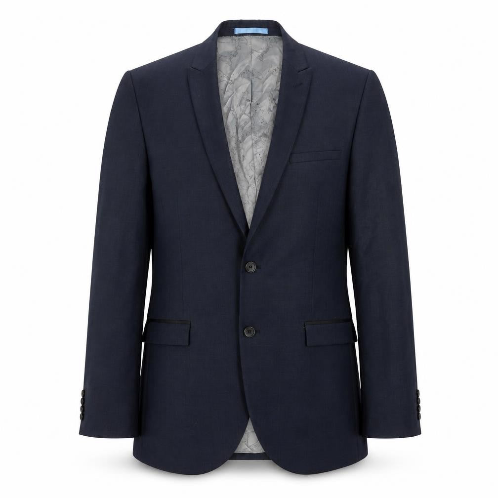 Next Men's Blue Suit Jacket, 40R, Formal, Wool