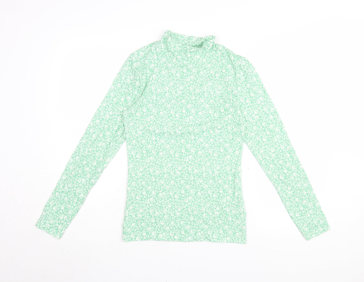 Marks and Spencer Women's Green Floral Blouse 10