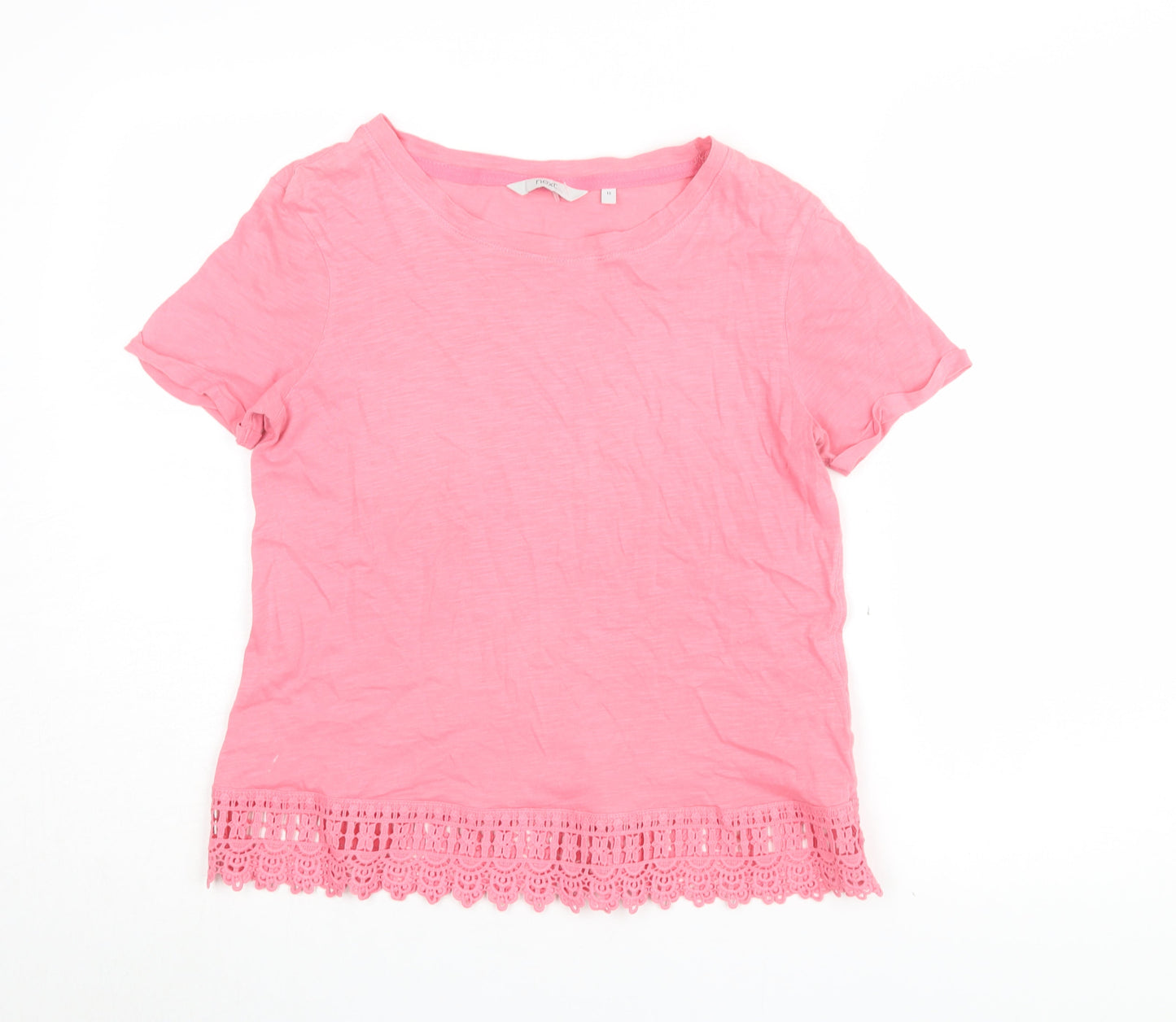 Next Women's Pink Basic T-Shirt - Size 10