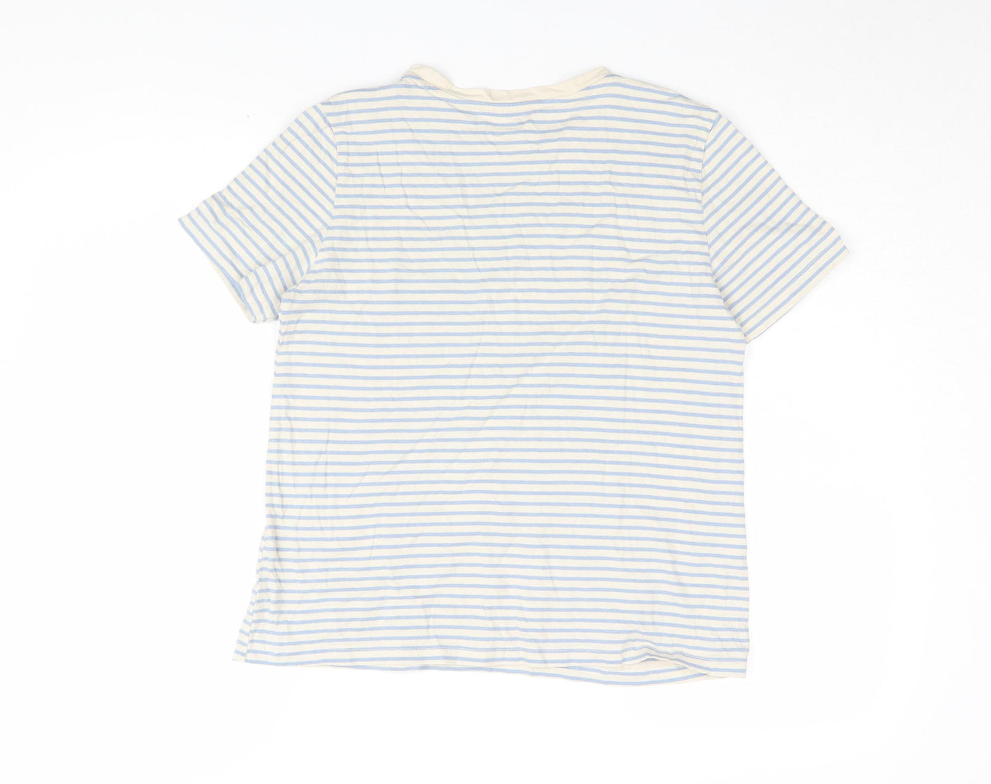 MNG Women's Striped Ringer T-Shirt, Multicoloured, M