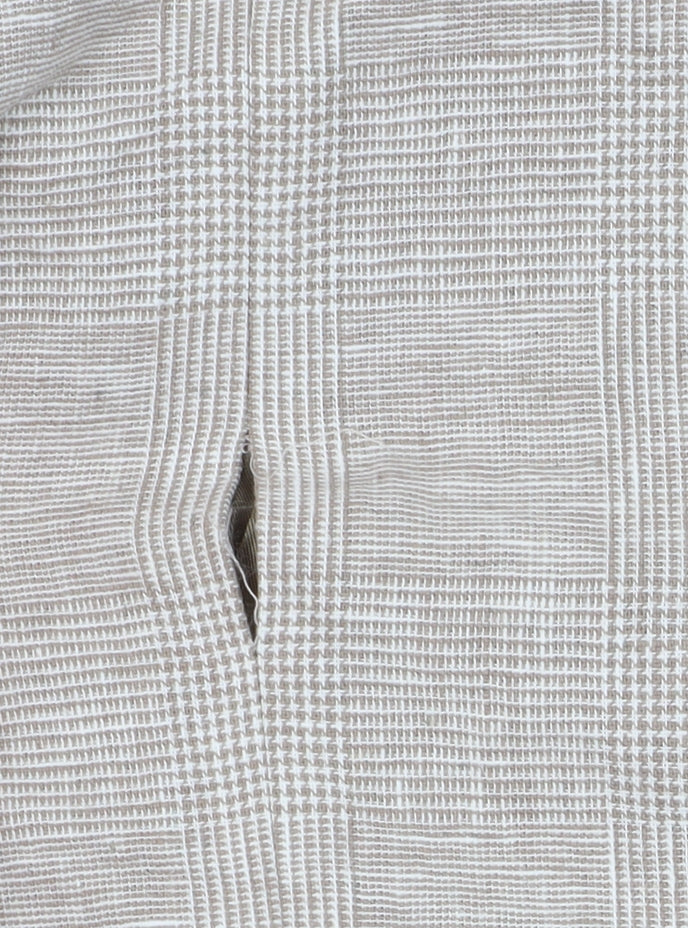 Marks and Spencer Men's Beige Check Blazer, 44L