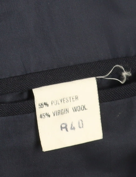 Varteks Men's Blue Blazer Size 40R for Formal Wear