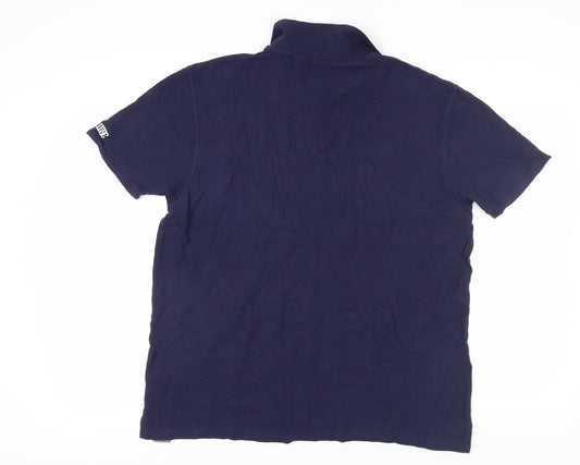 Suisse Men's Blue Short Sleeve Polo XXL