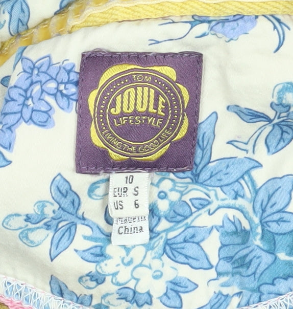Joules Women's Pink Henley Sweatshirt Button Detail S