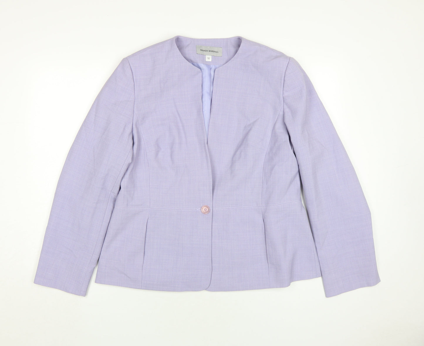 Amanda Marshall Women's Purple Blazer Size 16