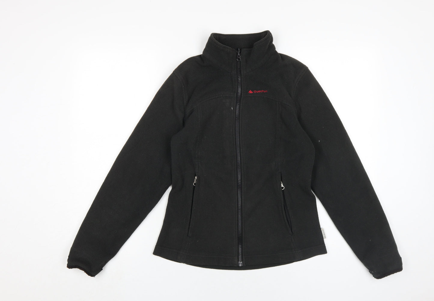 Quechua Women's Black Fleece Jacket, XS, Casual Outdoor