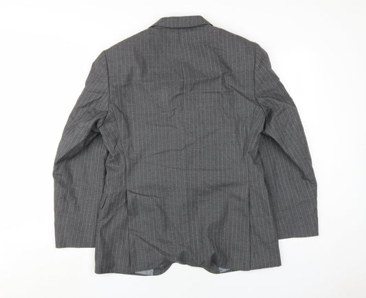 Pierre Cardin Grey Striped Blazer, Men's, Size 40S