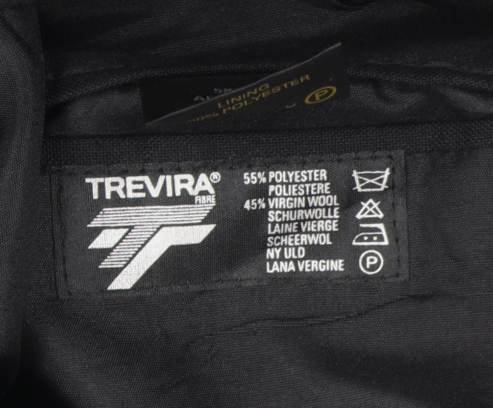 Dunn & Co Men's Black Blazer 46R Polyester Wool