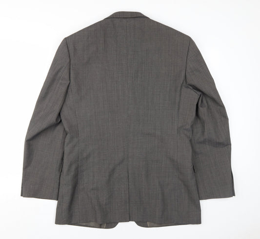 Burton Men's Grey Blazer, Size 40, Regular Fit