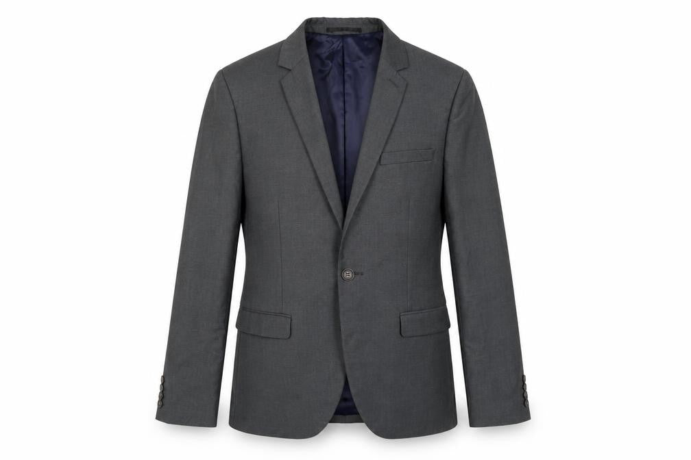 Topman Men's Grey Skinny Blazer 34R Regular Fit