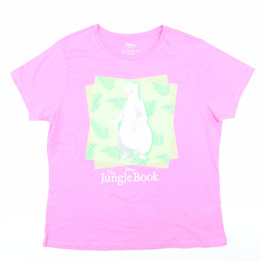 Disney Pink Jungle Book Women's T-Shirt - L